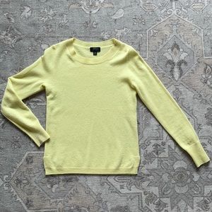 JCREW CASHMERE  SWEATER YELLOW XXS
